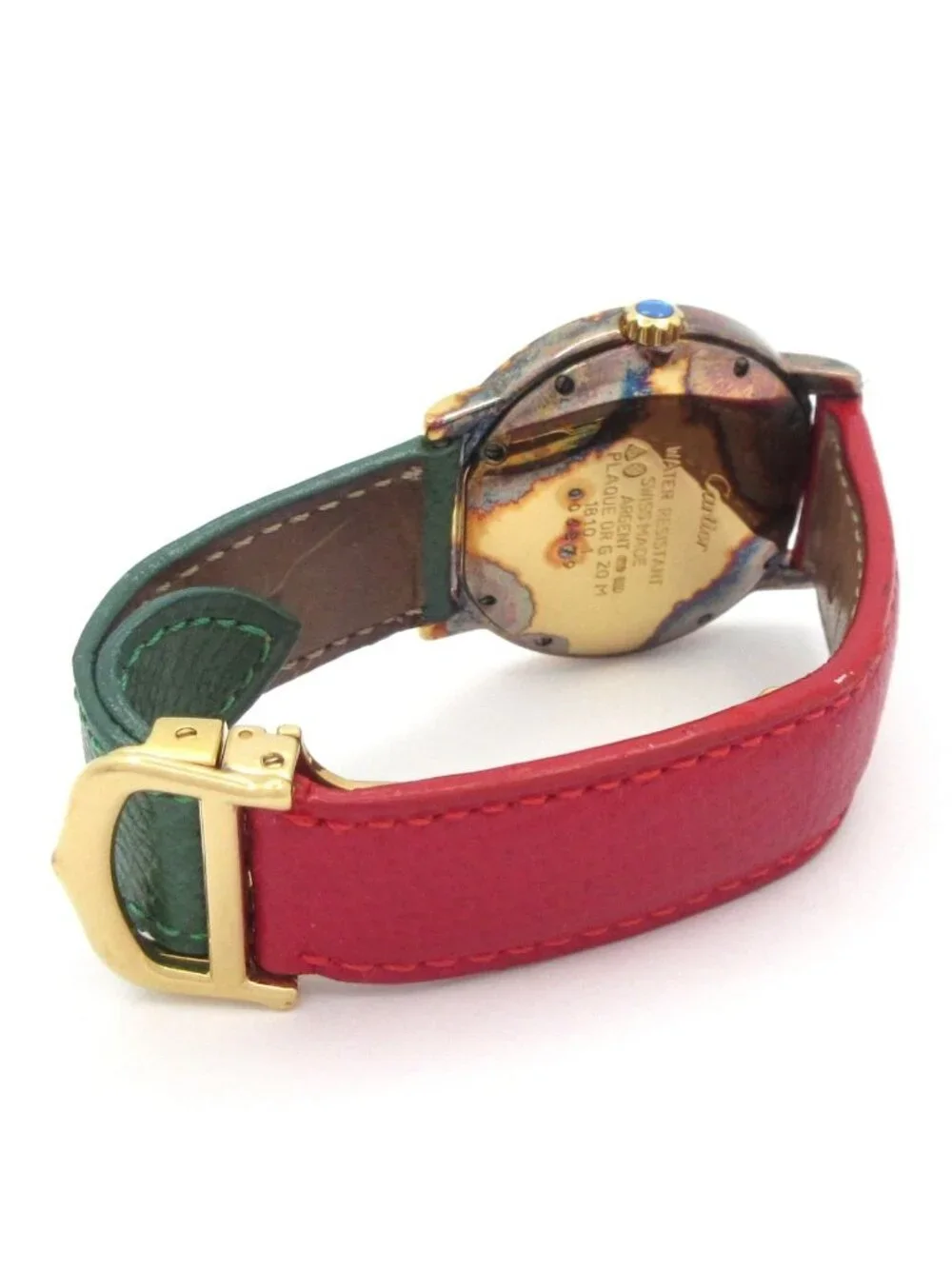 Cartier Watch Must 2 Ronde 925 Leather White